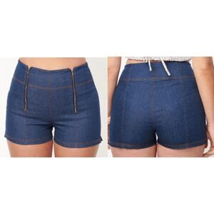 Women's Blue Denim Shorts